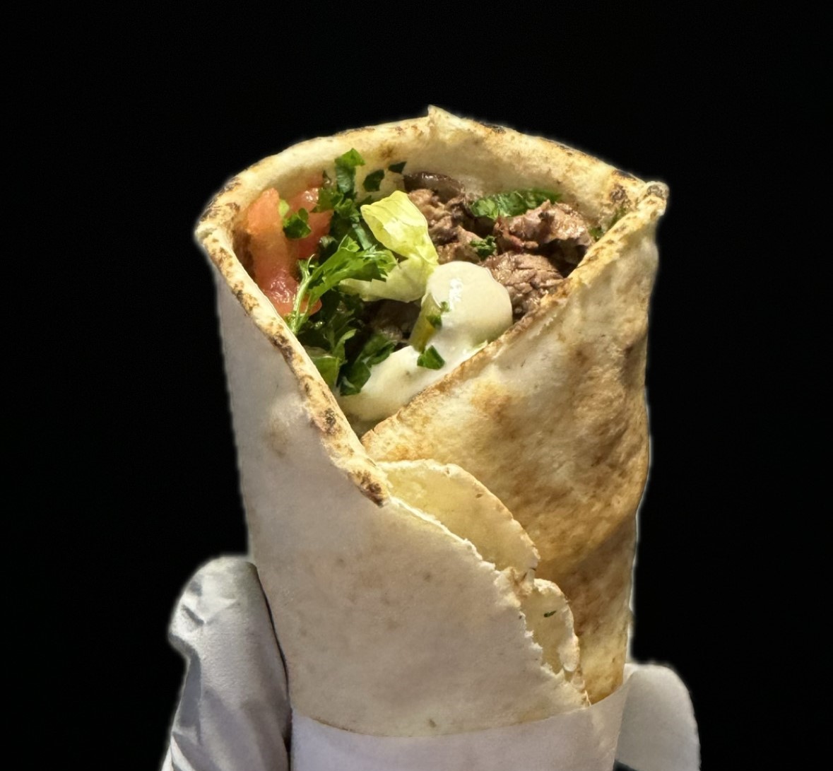 Beef Shawarma Pita Wrap